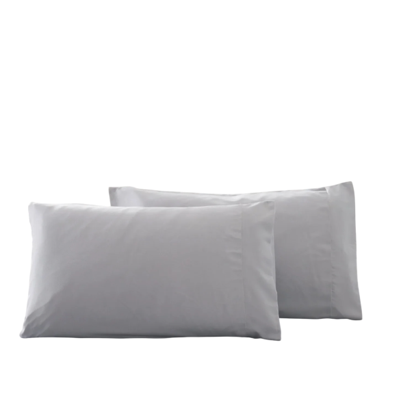 Sæt med 2 pudebetræk 50x75 cm til soveværelset Farverigt blødt mikrofiberpudebetræk Uden fyld Blødt og behageligt lysegrå