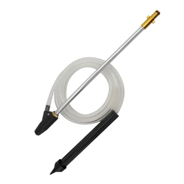 Sæt til sandblæsning med højtryksrenser Nilfisk og Stihl Keramisk sandblæserdyse Rustfrit stål forlængerstykke 46 cm Slange 3 m Til rust og maling 1