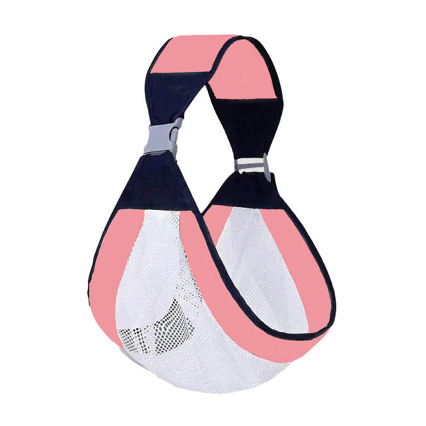 Safety Carrier for Infants and Toddlers on the Side over the Shoulder Ergonomic Strap for Carrying Children Cotton and Polyester Comfortable Carrying of the Child pink