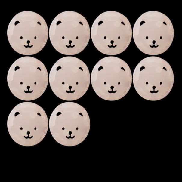Safety Plug for Electricity 10 pcs E532 Transparent