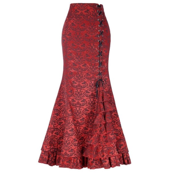 Saia longa vintage feminina XL 1