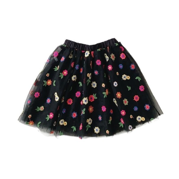 Saias de menina L1047 preto 2