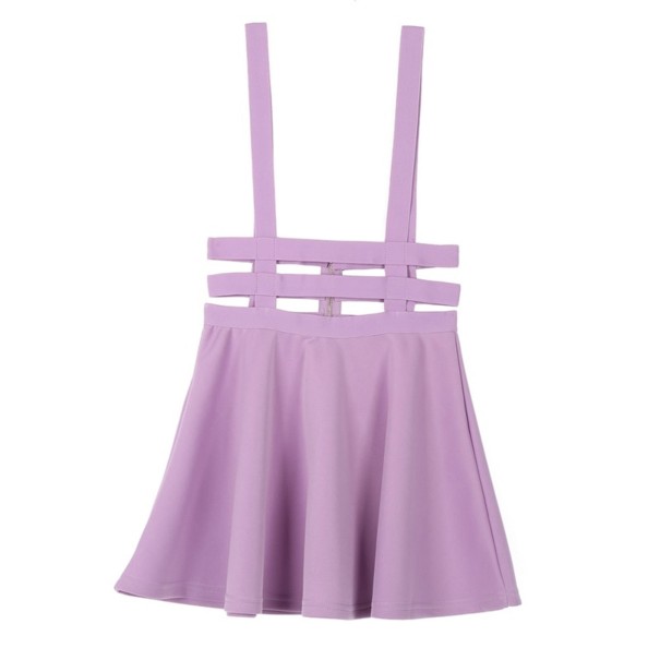 Saias femininas com alças roxo claro