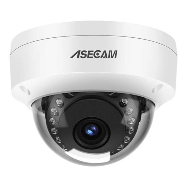 Säkerhets-IP-kamera 8MP 3840×2160 3,6 mm infraröd nattsyn 30 m dome vit för övervakning inomhus och utomhus 1
