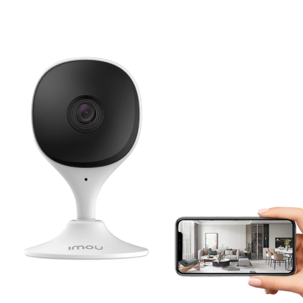 Säkerhets-WiFi-kamera 3 MP 110° synfält 2,8 mm objektiv H.264 H.265 plast vit för inomhusövervakning av hemmet 1