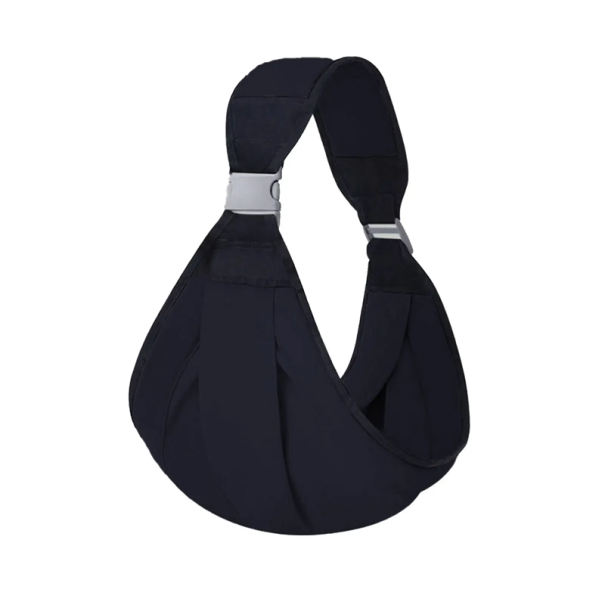 Säkerhetsbärsele för spädbarn och småbarn på sidan över axeln Ergonomisk sele för att bära barn Bomull och polyester Bekvämt bärande av barnet svart