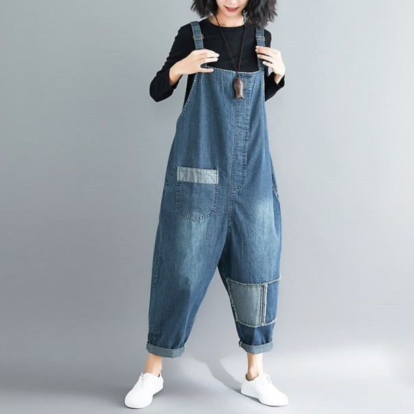 Salopetă din denim pentru femei A2923 1