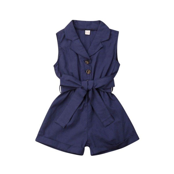Salopette fille L1190 bleu foncé 5