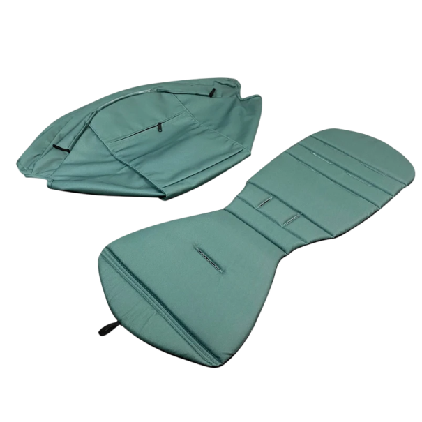 Saltea și parasolar pentru cărucior Babyzen YOYO Protecție universală împotriva soarelui și transpirației Material respirabil Confort pentru bebeluș verde inchis