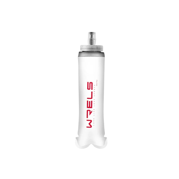 Sammenfoldelig blød vandflaske 500ml sports TPU-flaske vandtaske til løb, vandreture, camping, let genanvendelig udendørs flaske rød