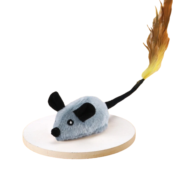 Samobieżna pluszowa zabawka dla kota mysz interaktywna mysz zabawka dla kota elektryczne zabawki dla kotów inteligentna działająca mysz pluszowe ruchome zabawki 1