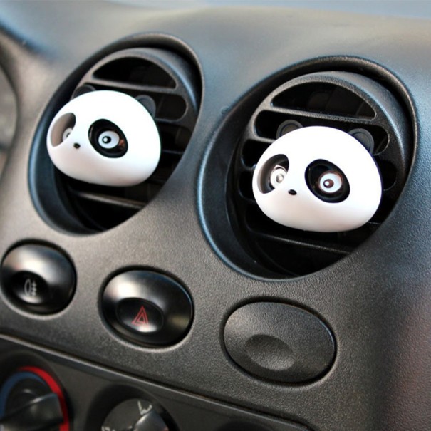 Samochodowy odświeżacz powietrza - Panda - 2 szt czarny