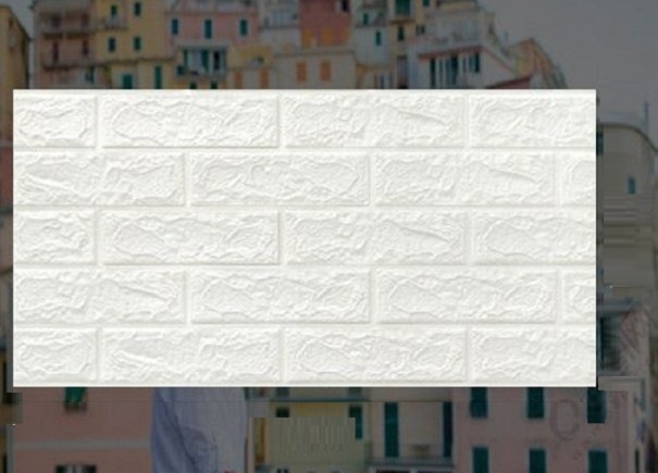 Samolepiaca 3D tapeta na stenu 70 x 38 cm biela
