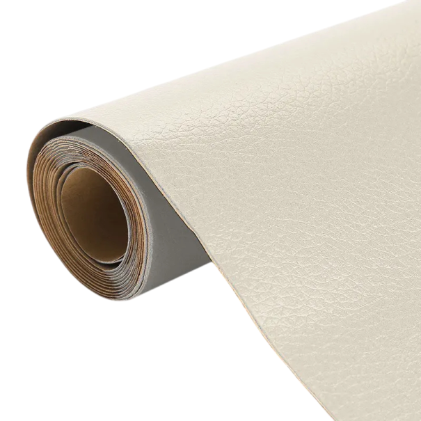 Samolepiaca záplata na opravu kože 50 x 65 cm Samolepiaca náplasť na opravu nábytku, pohovky, autosedačiek a obuvi Silná kožená páska s lepidlom na kutilské opravy krémová