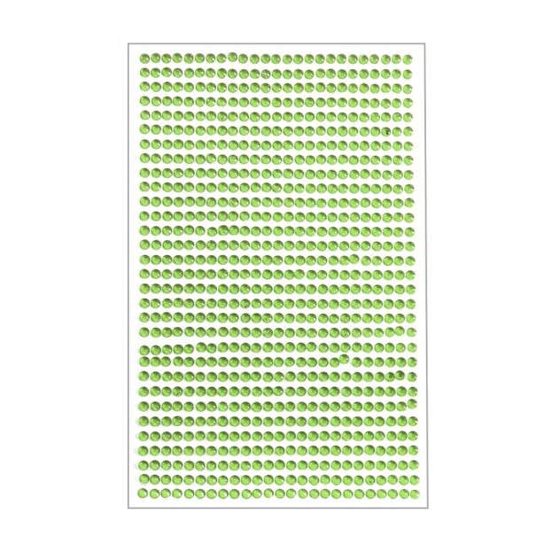 Samolepicí dekorační kamínky do interiéru vozu 775 ks zelená