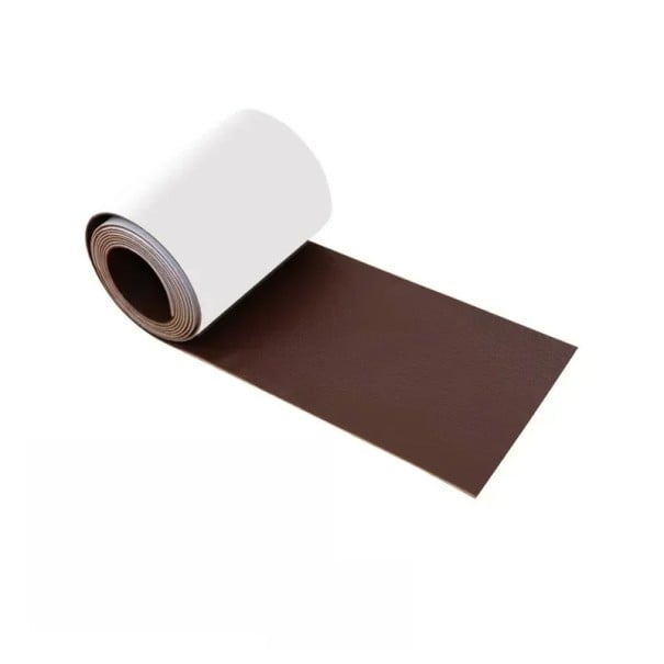 Samolepící opravná páska na kůži 7,6x152 cm Silná lepicí páska na opravu pohovek, autosedaček, kabelek a kožených sedadel Voděodolná záplata hnědá