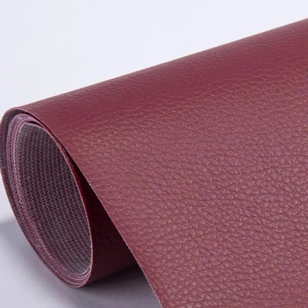 Samolepící opravná záplata na kůži 25x60 cm Silná záplata na opravu pohovek, autosedaček, kabelek a kožených sedadel Voděodolná náplast vínová