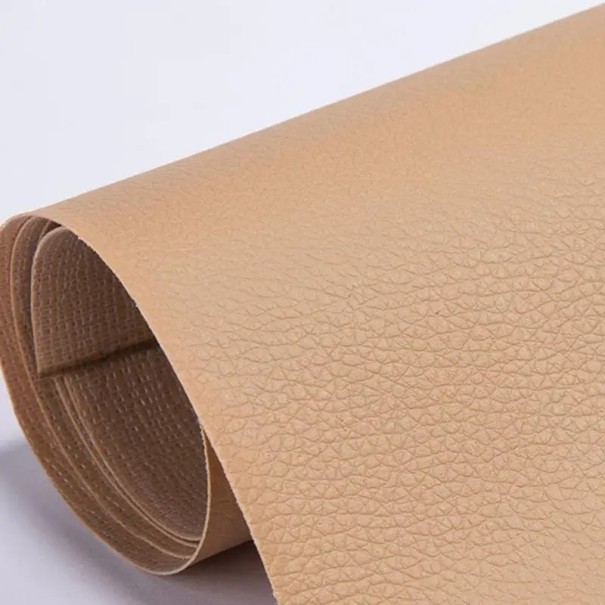 Samolepící opravná záplata na kůži 50x137 cm Silná záplata na opravu pohovek, autosedaček, kabelek a kožených sedadel Voděodolná náplast béžova