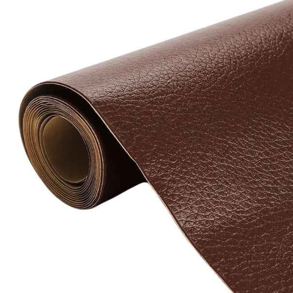 Samolepící záplata na opravu kůže 50 x 65 cm Samolepící náplast na opravu nábytku, pohovky, autosedaček a obuvi Silná kožená páska s lepidlem pro kutilské opravy hnědá