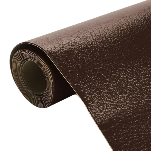 Samolepící záplata na opravu kůže 50 x 65 cm Samolepící náplast na opravu nábytku, pohovky, autosedaček a obuvi Silná kožená páska s lepidlem pro kutilské opravy tmavě hnědá