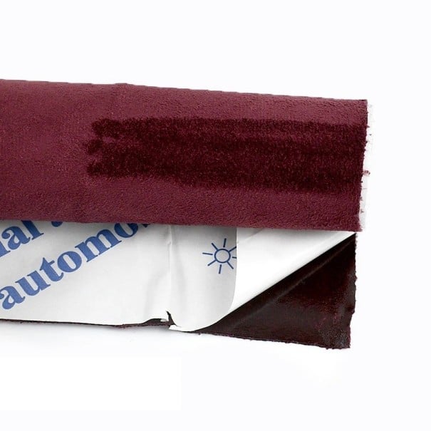 Samolepicí záplaty do auta 20x30 cm semišová barevná látka pro opravu stropnice dveří palubky interiéru vozu Burgundy
