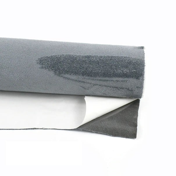 Samolepicí záplaty do auta 40x143 cm semišová barevná látka pro opravu stropnice dveří palubky interiéru vozu šedá