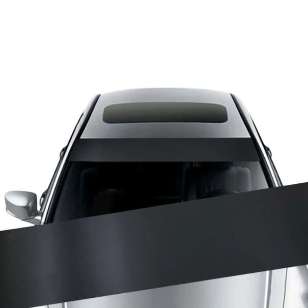 Samolepka na auto slnečná clona na predné sklo 20x150 cm Matná čierna Ochrana interiéru pred slnkom Zníženie teploty vozidla Dekorácia skla 1