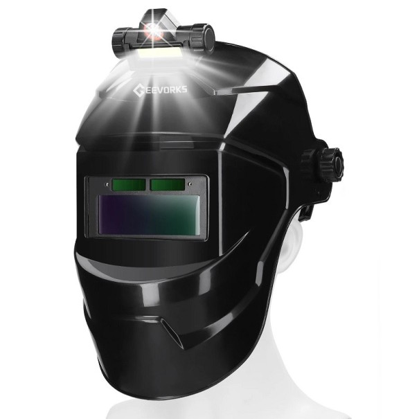 Samozatmievacia zváračská helma pre oblúkové zváranie Helma na zváranie s automatickým stmavovaním Maska na zváranie so svietidlom Odolná zváracia maska do 300°C 1