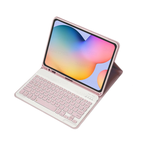 Samsung Galaxy Tab S8+ 12,4" Tastatur-Tablet-Hülle rosa