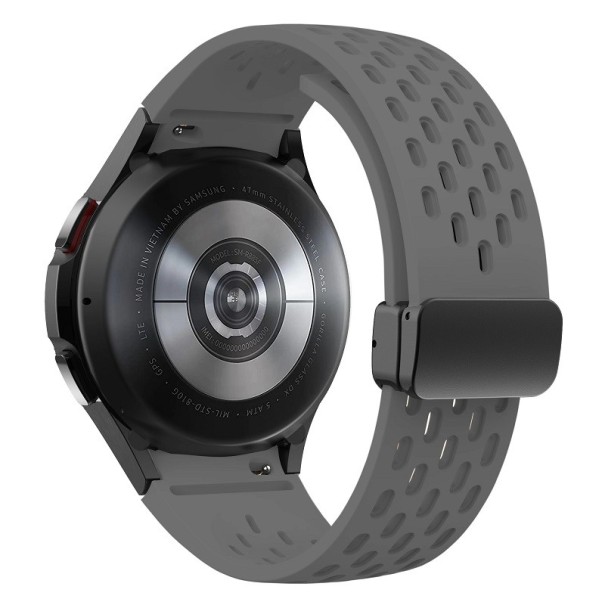 Samsung Galaxy Watch 5 Pro 45mm horlogeband siliconen horlogeband met zwarte gesp donkergrijs