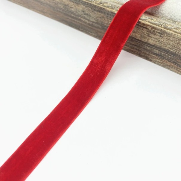 Samtband 38mm 1,8m Dekoband Stoffband für Geschenke Weihnachten Verpackung DIY Kreativ Basteln Handarbeit Dekoband rot