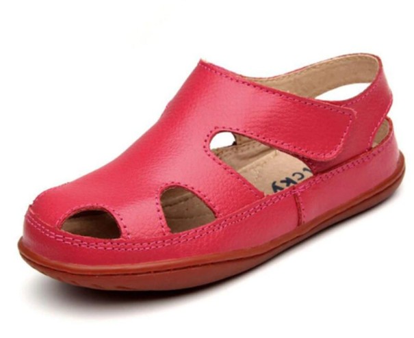 Sandale din piele pentru copii roșu 29,5