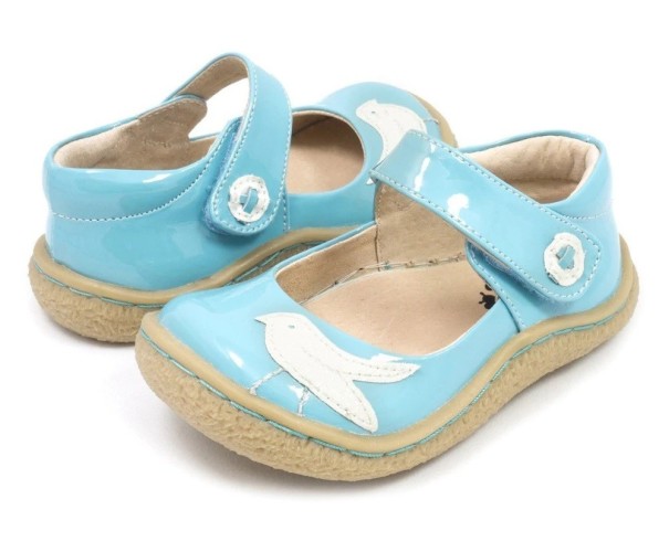 Sandali da ragazza con uccellino azzurro 25