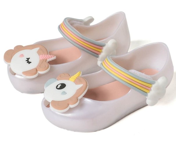 Sandalias de goma para niñas A1098 blanco 22