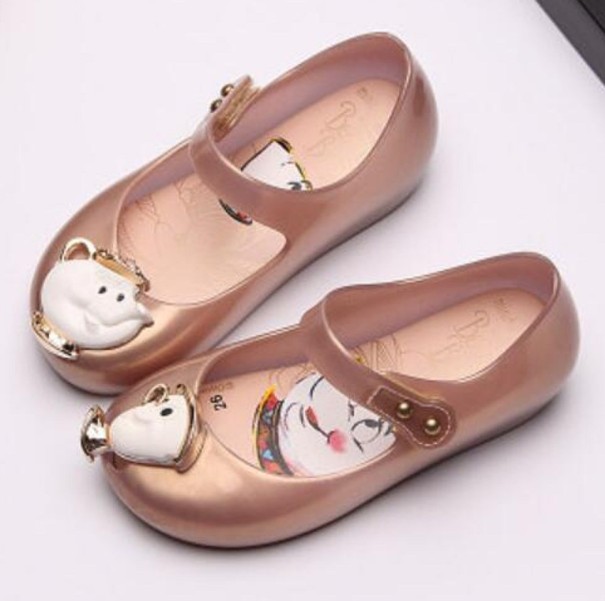 Sandalias de goma para niñas A1099 rosa viejo 23