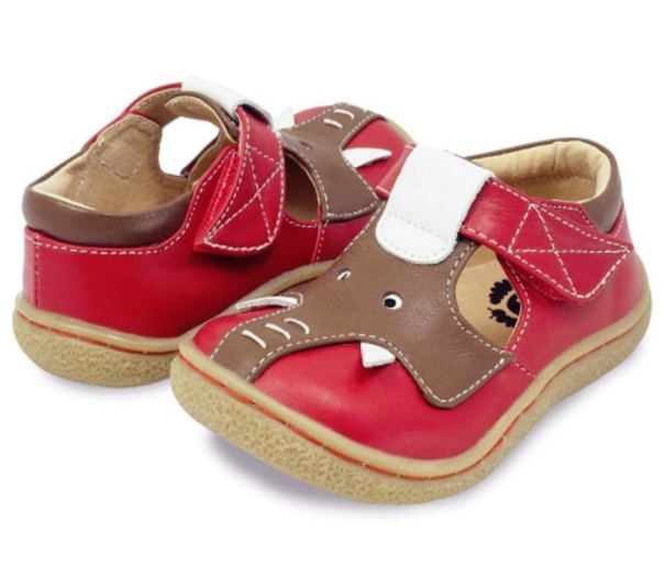 Sandalias infantiles con elefante rojo 20