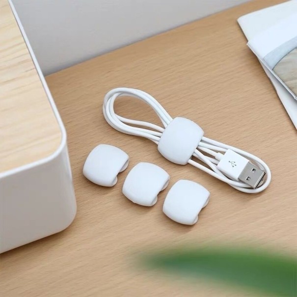 Sangle de câble 4 pièces blanc