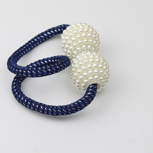 Sangle décorative pour rideaux bleu foncé