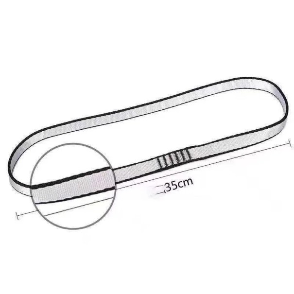 Sangle réglable pour le yoga et les étirements Sangle durable avec boucles pour se balancer, grimper, danser et faire du yoga Utilisation en extérieur blanc