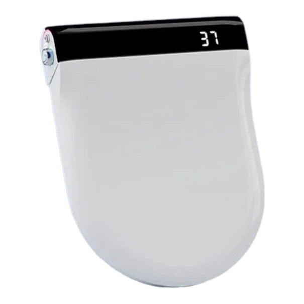 Sanita inteligente com bidé Aquecida e automática Controlo por aplicação móvel 48,5 x 37 cm Forma em U Aquecimento de água por passagem Para WC preto