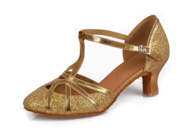 Sapatos de dança femininos Masey dourado 40