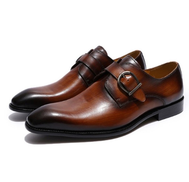 Sapatos de homem elegantes J2520 castanho 41