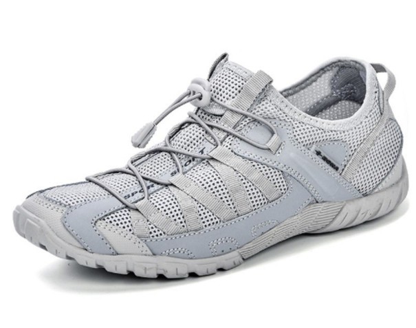 Sapatos de Verão Masculinos Respiráveis J2667 cinzento claro 42
