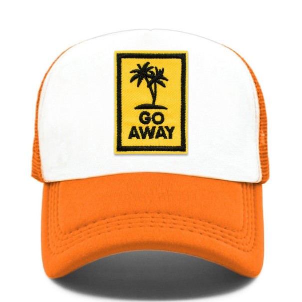 Șapcă de camionet cu palmieri portocale