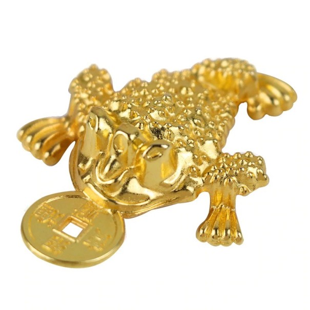 Sapo da riqueza Feng Shui de três patas 5 unid 1