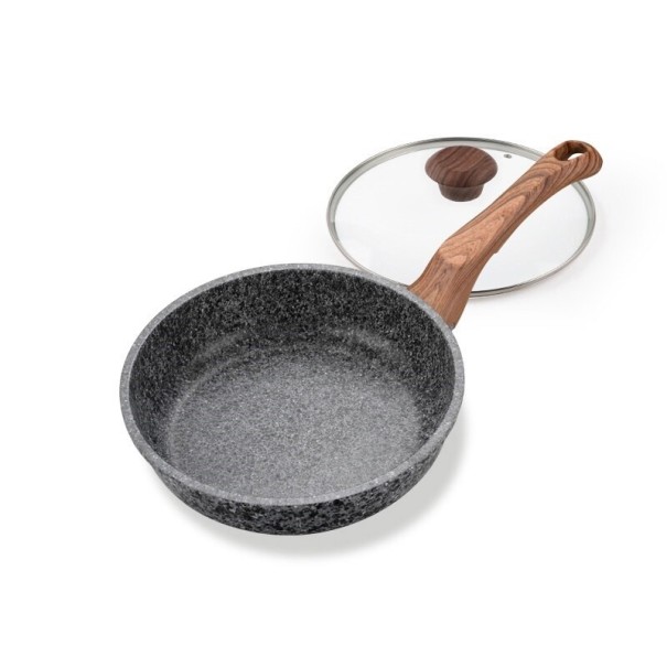 Sartén con tapa y superficie de mármol 20 cm
