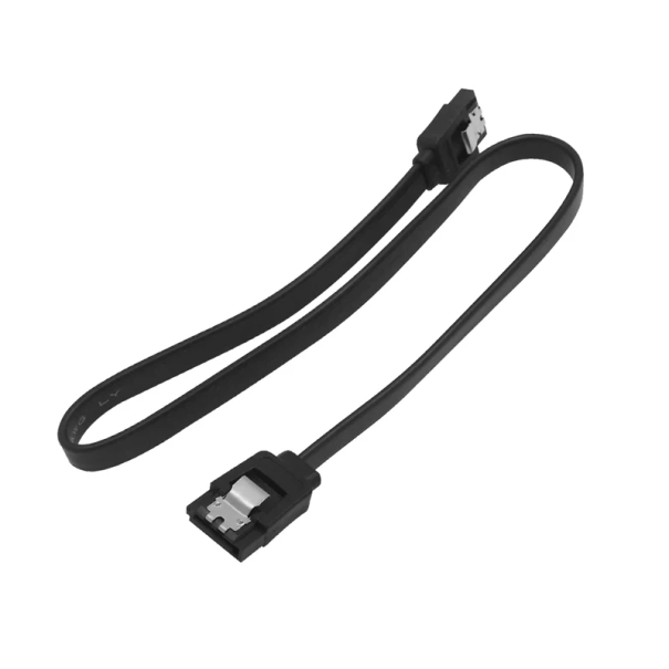 SATA III Datenkabel 40 cm Schneller Transfer 6 Gb/s Verbindung von SSD und HDD Festplatte SATA 3.0 Schnittstelle für Computer und Server schwarz