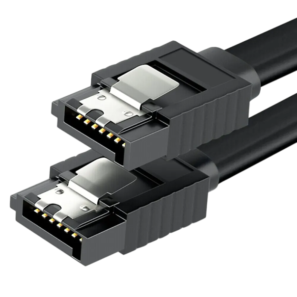 SATA III kábel 6 Gb/s Hossz 39 cm Nagy sebességű adatátvitel Csatlakozás SSD és HDD merevlemezekhez SATA interfésszel kompatibilis 1