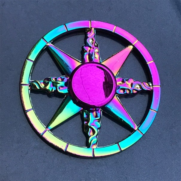 Sateenkaari fidget spinner metallinen A2222 13