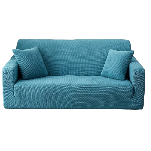 Sätesöverdrag ljusblå 3-sits soffa (175 - 210 cm)